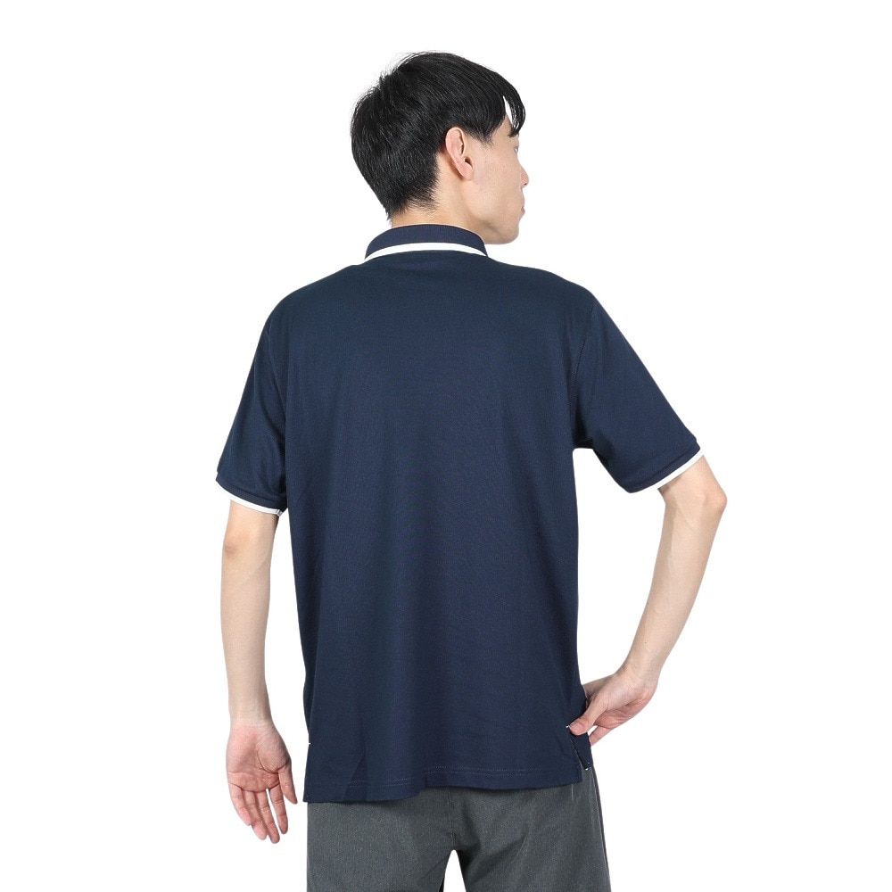コロンビア（Columbia）（メンズ）コーブドームビュートソリッドピケ半袖ポロシャツ Collegiate Navy AE0412 464