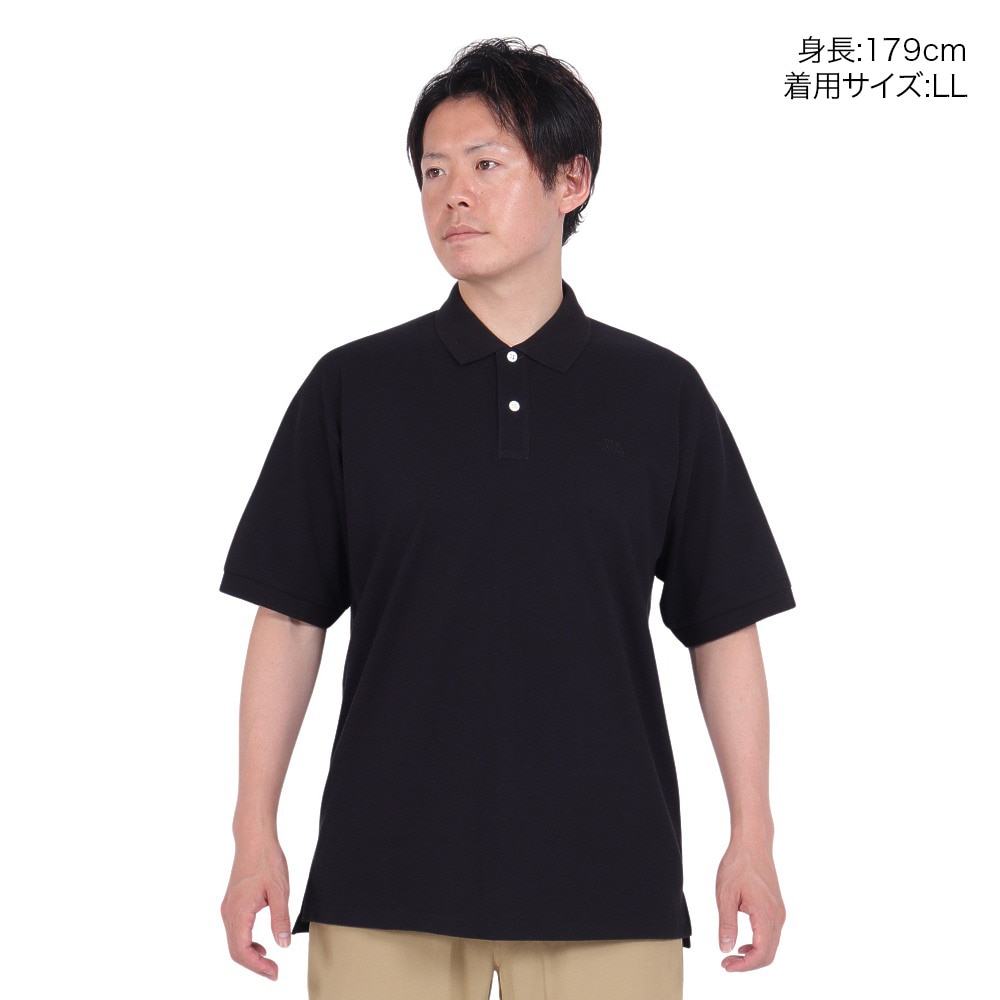 ザ・ノース・フェイス（THE NORTH FACE）（メンズ）半袖ポロシャツ ショートスリーブエニーパートポロ NT22232 K