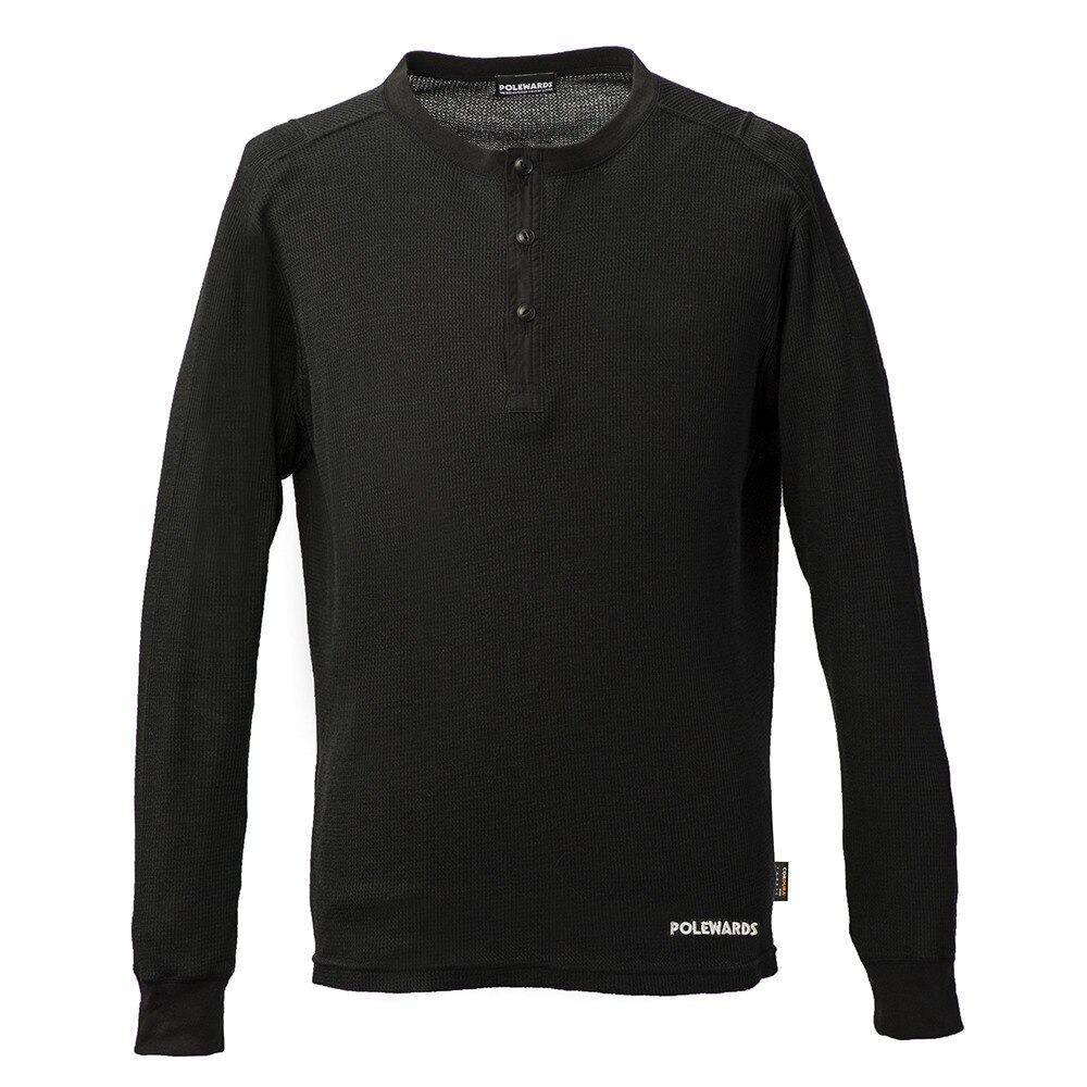  CORDURA HENLEY NECK L/S PW27JB09BLK
