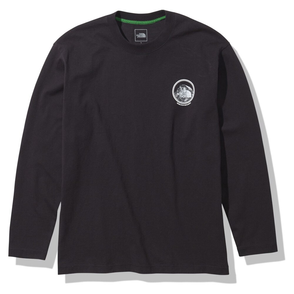  長袖Tシャツ ロンT ロングスリーブハーフドームワンポイントティー NT32136 K