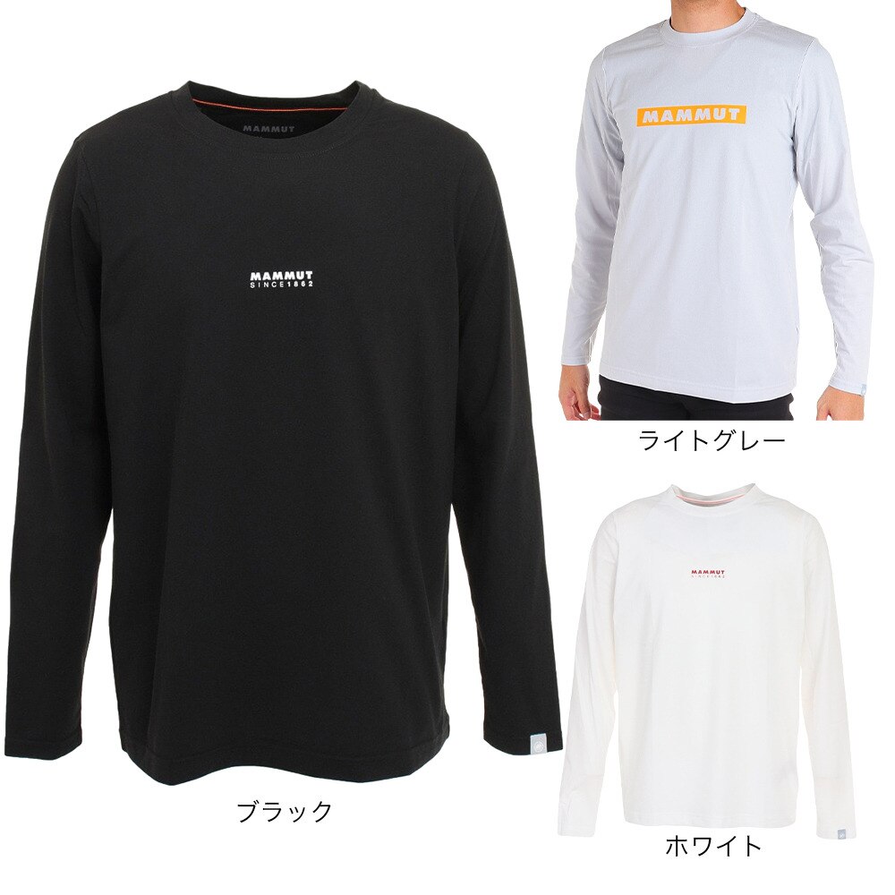 マムート（MAMMUT）（メンズ）長袖Tシャツ ロンT QD ロゴプリント ロングスリーブTシャツ 1016-01030-00678