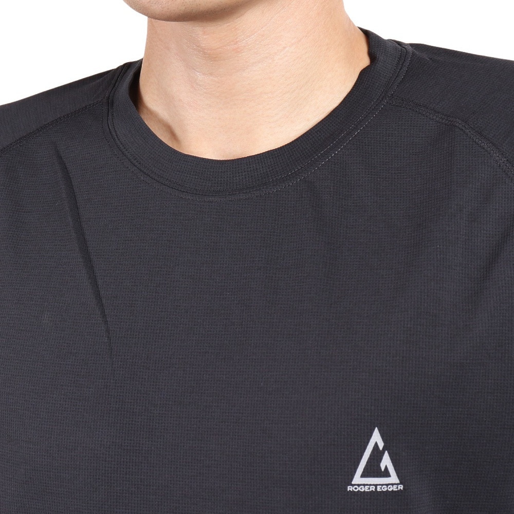 ロジャーエーガー（ROGEREGGER）（メンズ）長袖Tシャツ ロンT 吸汗速乾 VIATEXスムース RE2SUK561009BLK
