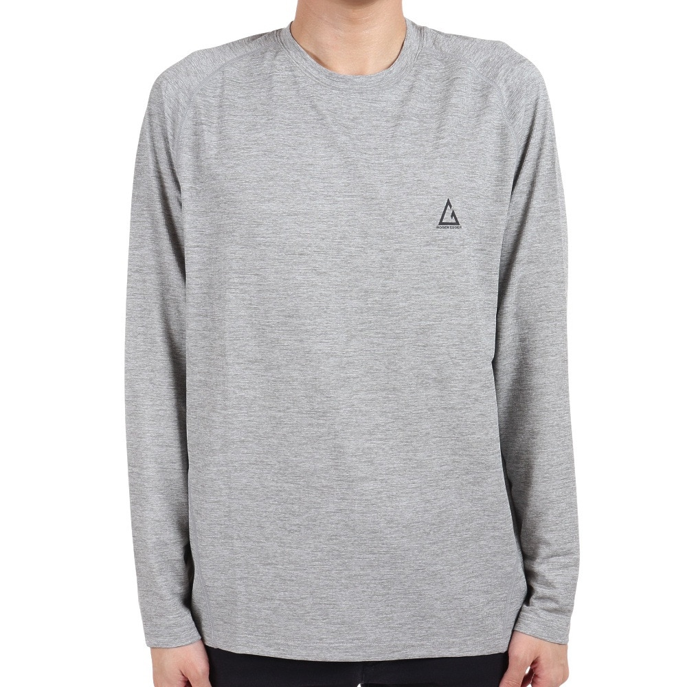 ロジャーエーガー（ROGEREGGER）（メンズ）長袖Tシャツ ロンT 吸汗速乾 VIATEXスムース RE2SUK561009GRY