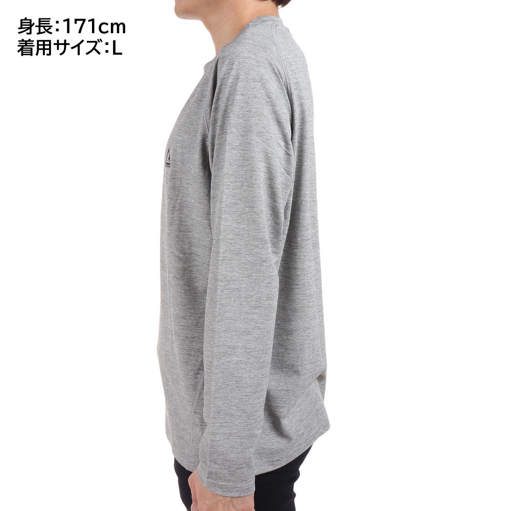 ロジャーエーガー（ROGEREGGER）（メンズ）長袖Tシャツ ロンT 吸汗速乾 VIATEXスムース RE2SUK561009GRY