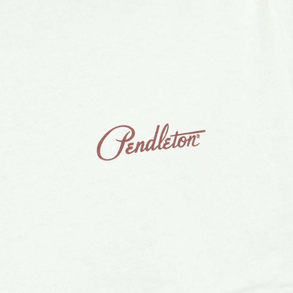 ペンドルトン（PENDLETON）（メンズ）長袖Tシャツ ロンT バックプリント Tee O.White 2475-9002 10009 オフホワイト トップス 綿100