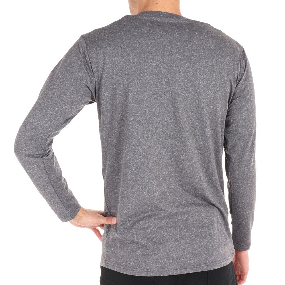 フォックスファイヤー（Foxfire）（メンズ）長袖Tシャツ ロンT TS EXストレッチ ウォームクルー 5115294-020 グレー 無地 トップス インナー 吸汗速乾