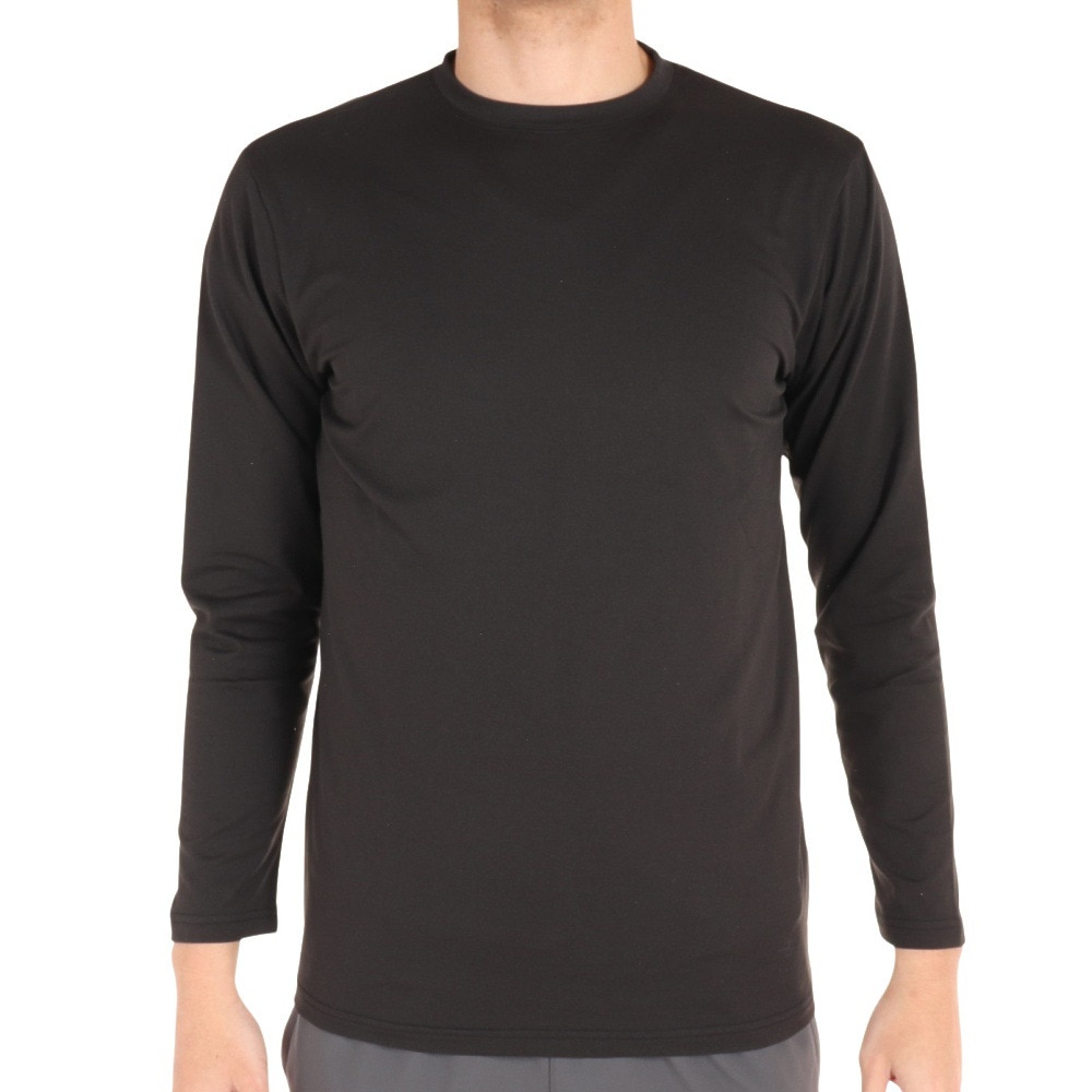 フォックスファイヤー（Foxfire）（メンズ）長袖Tシャツ ロンT TS EXストレッチ ウォームクルー 5115294-025 ブラック トップス インナー 吸汗速乾