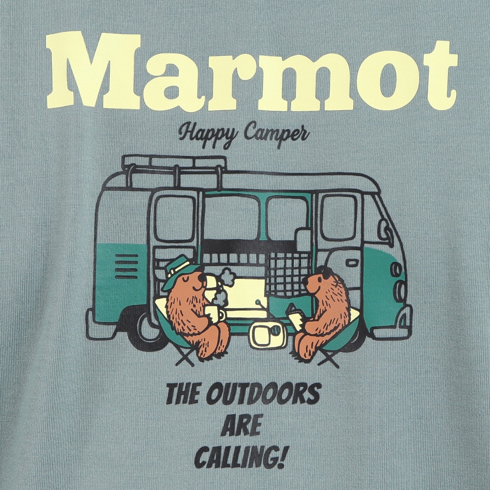 マーモット（Marmot）（メンズ）長袖Tシャツ ロンT ハッピーキャンプ クルー TOUUJB59 CCT ブルーグレー