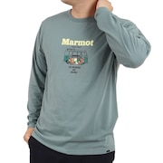 マーモット（Marmot）（メンズ）長袖Tシャツ ロンT ハッピーキャンプ クルー TOUUJB59 CCT ブルーグレー
