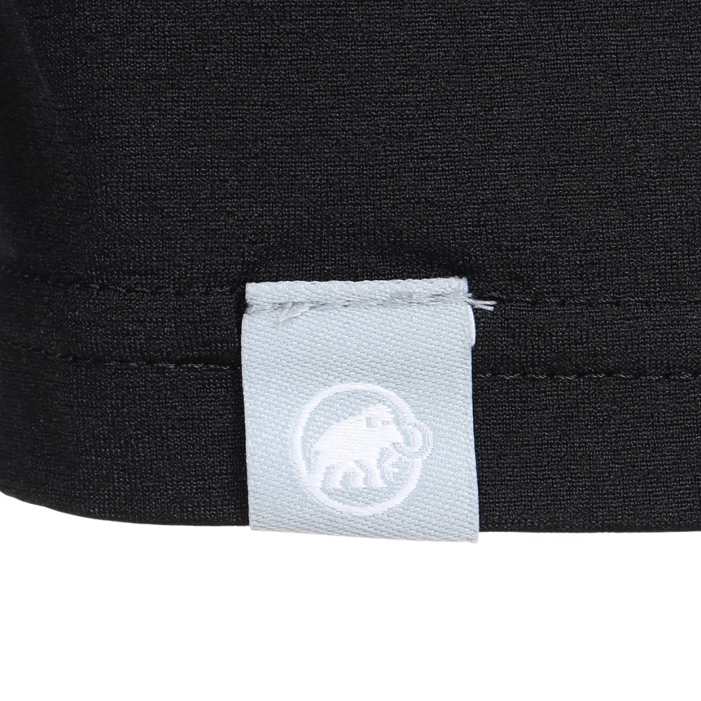 マムート（MAMMUT）（メンズ）長袖Tシャツ ロンT QD ロゴプリント 1016-01030-00255 ブラック トップス 袖ロゴ ストレッチ 軽量