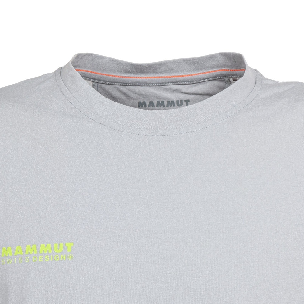 マムート（MAMMUT）（メンズ）長袖Tシャツ ロンT QD ロゴプリント 1016-01030-00653 グレー トップス 袖ロゴ ストレッチ 軽量