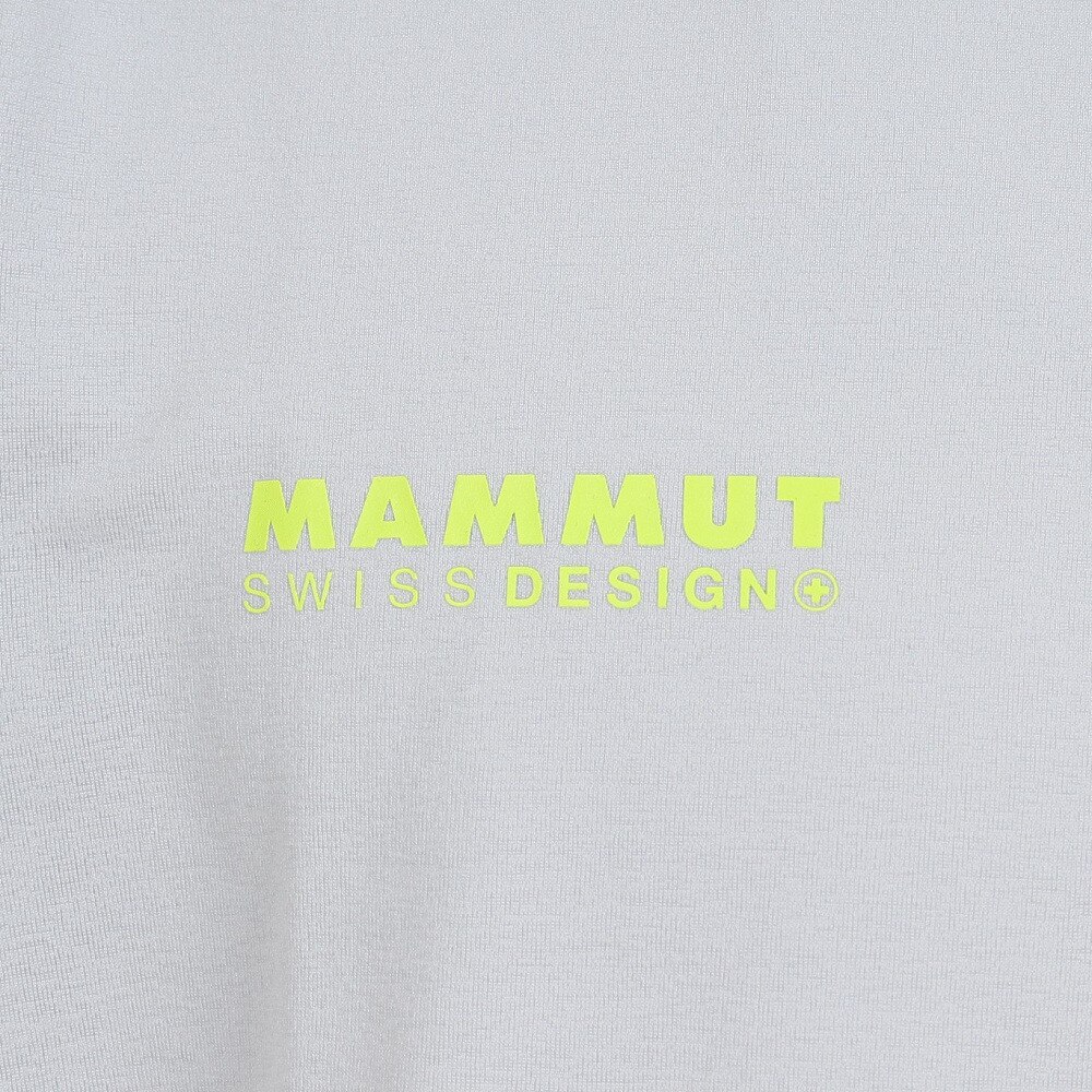 マムート（MAMMUT）（メンズ）長袖Tシャツ ロンT QD ロゴプリント 1016-01030-00653 グレー トップス 袖ロゴ ストレッチ 軽量