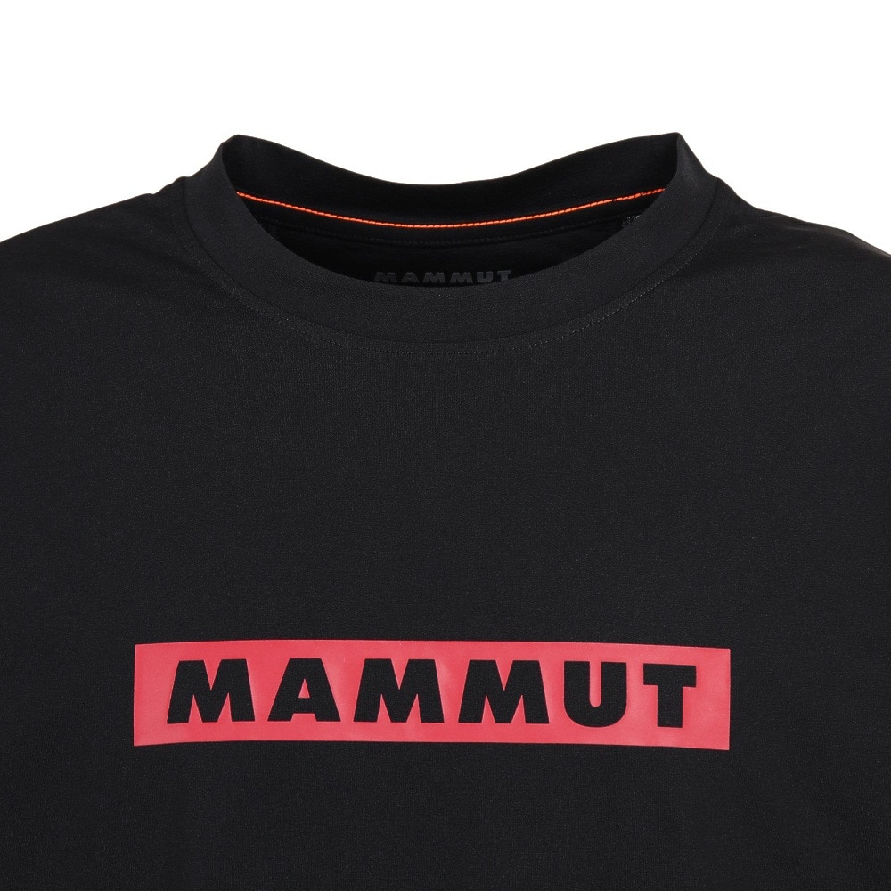 マムート（MAMMUT）（メンズ）長袖Tシャツ ロンT QD ロゴプリント 1016-01030-00676 ブラック トップス ロゴT ストレッチ 軽量