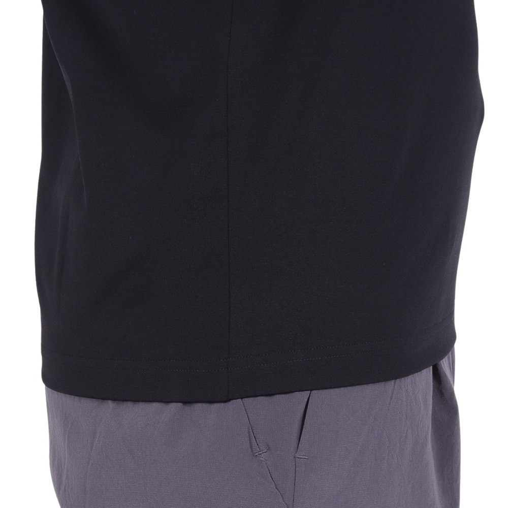 マムート（MAMMUT）（メンズ）長袖Tシャツ QD ロゴプリント ロングスリーブ Tシャツ アジアンフィット1016-01030-00676 ブラック EUROサイズ
