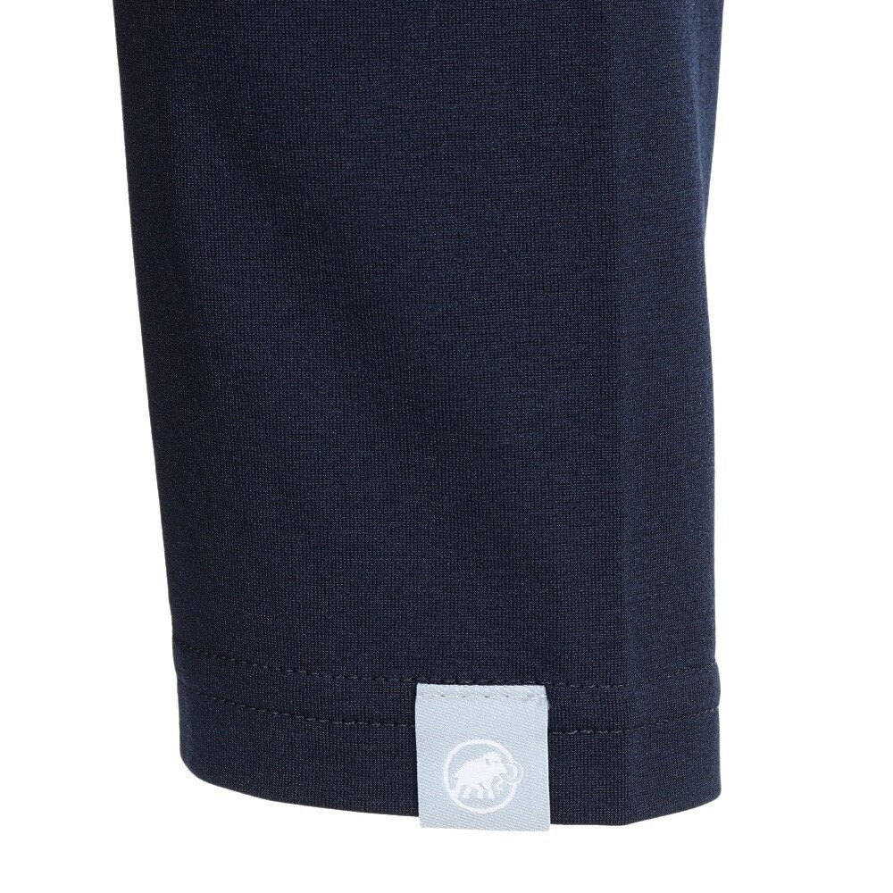 マムート（MAMMUT）（メンズ）長袖Tシャツ ロンT QD ロゴプリント 1016-01030-50545 ネイビー トップス ロゴT ストレッチ 軽量