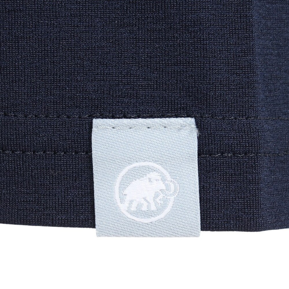 マムート（MAMMUT）（メンズ）長袖Tシャツ ロンT QD ロゴプリント 1016-01030-50545 ネイビー トップス ロゴT ストレッチ 軽量