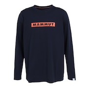 マムート（MAMMUT）（メンズ）長袖Tシャツ ロンT QD ロゴプリント 1016-01030-50545 ネイビー トップス ロゴT ストレッチ 軽量