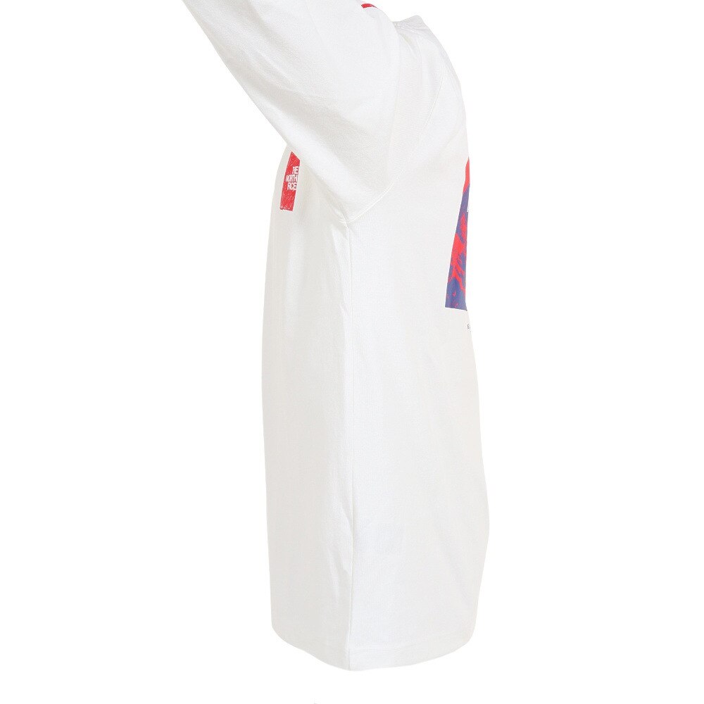 ノースフェイス(THE NORTH FACE)(メンズ)長袖Tシャツ ロンT ロングスリーブ スリーブ グラフィックTシャツ NT32344 W ホワイト トップス 袖ロゴ