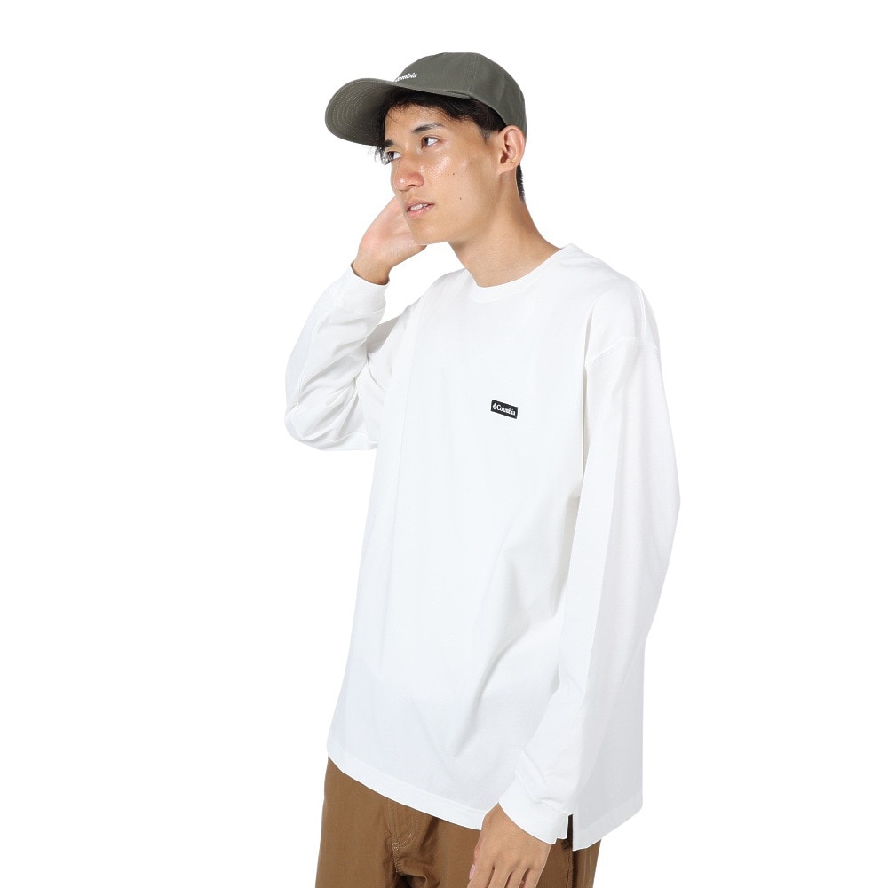 コロンビア（Columbia）（メンズ）長袖Tシャツ ロンT ニューファウンドガーデン ロングスリーブTシャツ PM0617 125 ホワイト  アウトドア・キャンプ用品はエルブレス