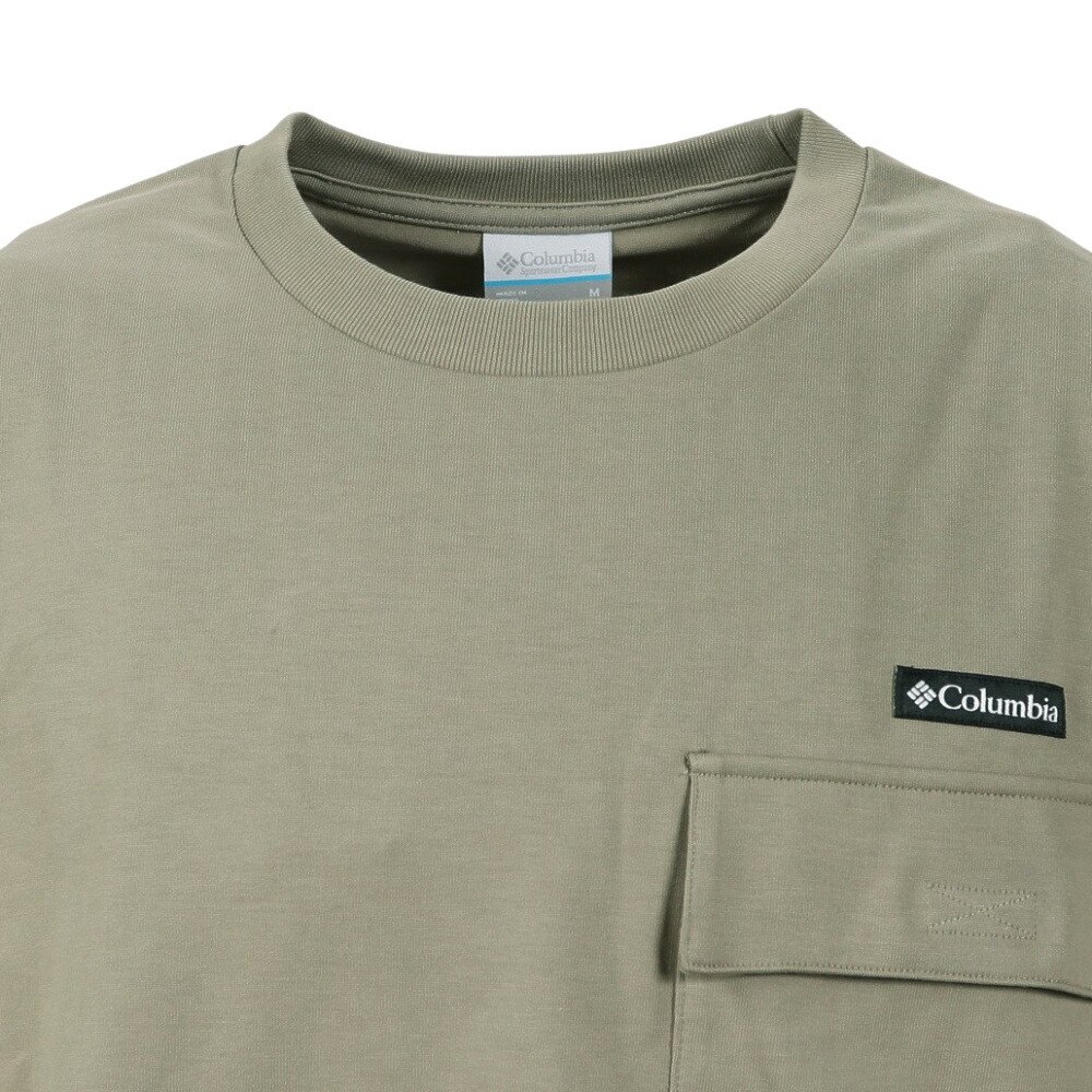 コロンビア（Columbia）（メンズ）長袖Tシャツ ロンT フォレストキャンプラバーズロングスリーブTシャツ PM0669 221 ベージュ 春  トップス UVカット アウトドア・キャンプ用品はエルブレス