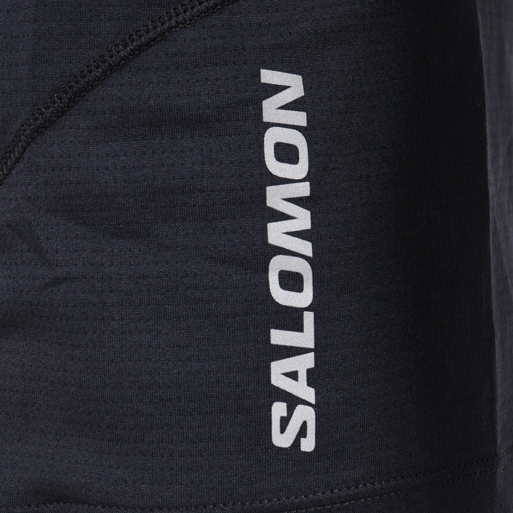 サロモン（SALOMON）（メンズ）長袖Tシャツ CROSS RUN クロスラン LC1826400 ブラック