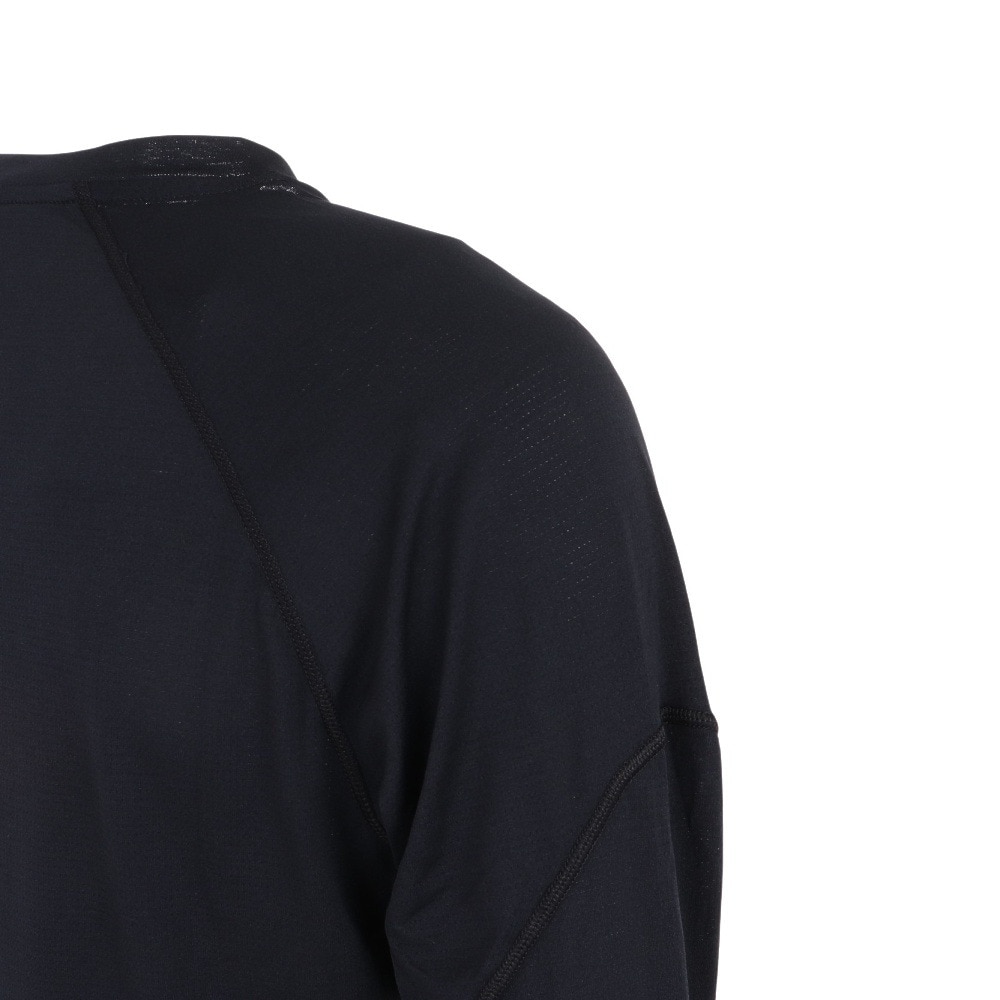 サロモン（SALOMON）（メンズ）長袖Tシャツ CROSS RUN クロスラン LC1826400 ブラック
