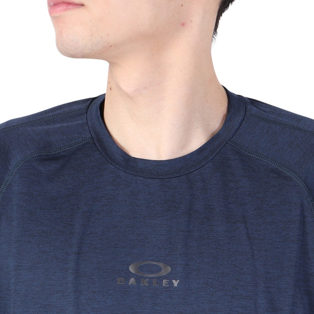 オークリー（OAKLEY）（メンズ）長袖Tシャツ ロンT O Fit Rc LS Tee FOA404407-6AE ネイビー