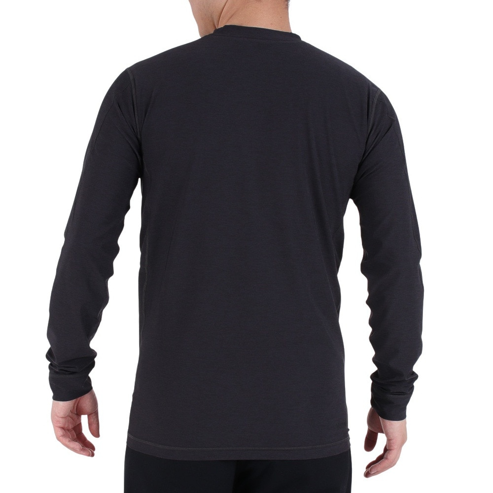 マーモット（Marmot）（メンズ）UPF50+ 接触冷感 ストレッチ 長袖Tシャツ ロンT グラフェンロングスリーブシャツ TSSMC206-012 ブラック
