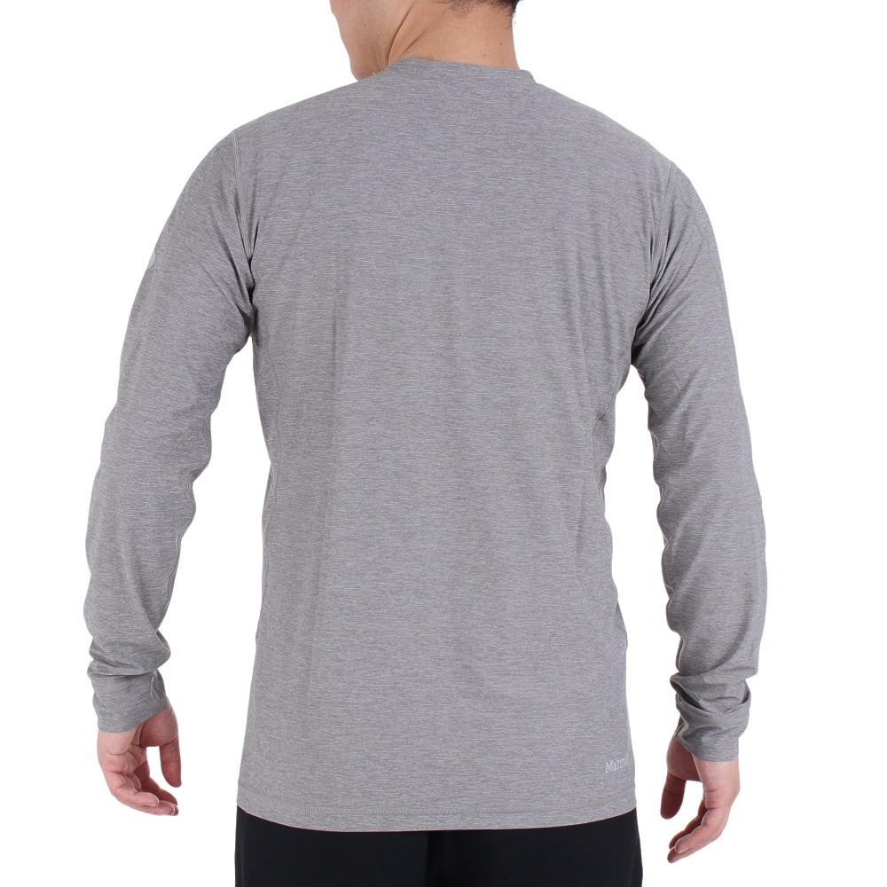マーモット（Marmot）（メンズ）UPF50+ 接触冷感 ストレッチ 長袖Tシャツ ロンT グラフェンロングスリーブシャツ TSSMC206-046 グレー