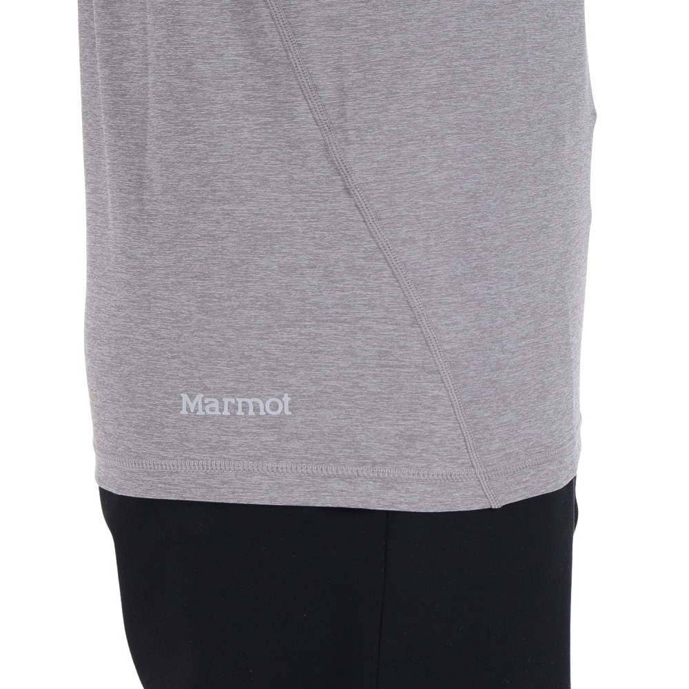 マーモット（Marmot）（メンズ）UPF50+ 接触冷感 ストレッチ 長袖Tシャツ ロンT グラフェンロングスリーブシャツ TSSMC206-046 グレー