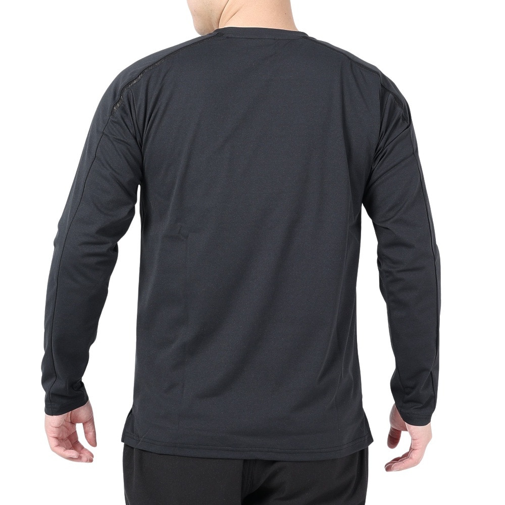 POLEWARDS（メンズ）長袖Tシャツ ロンT EXフレックス PW2PJB05 BLK ブラック 吸汗速乾 UVケア ストレッチ