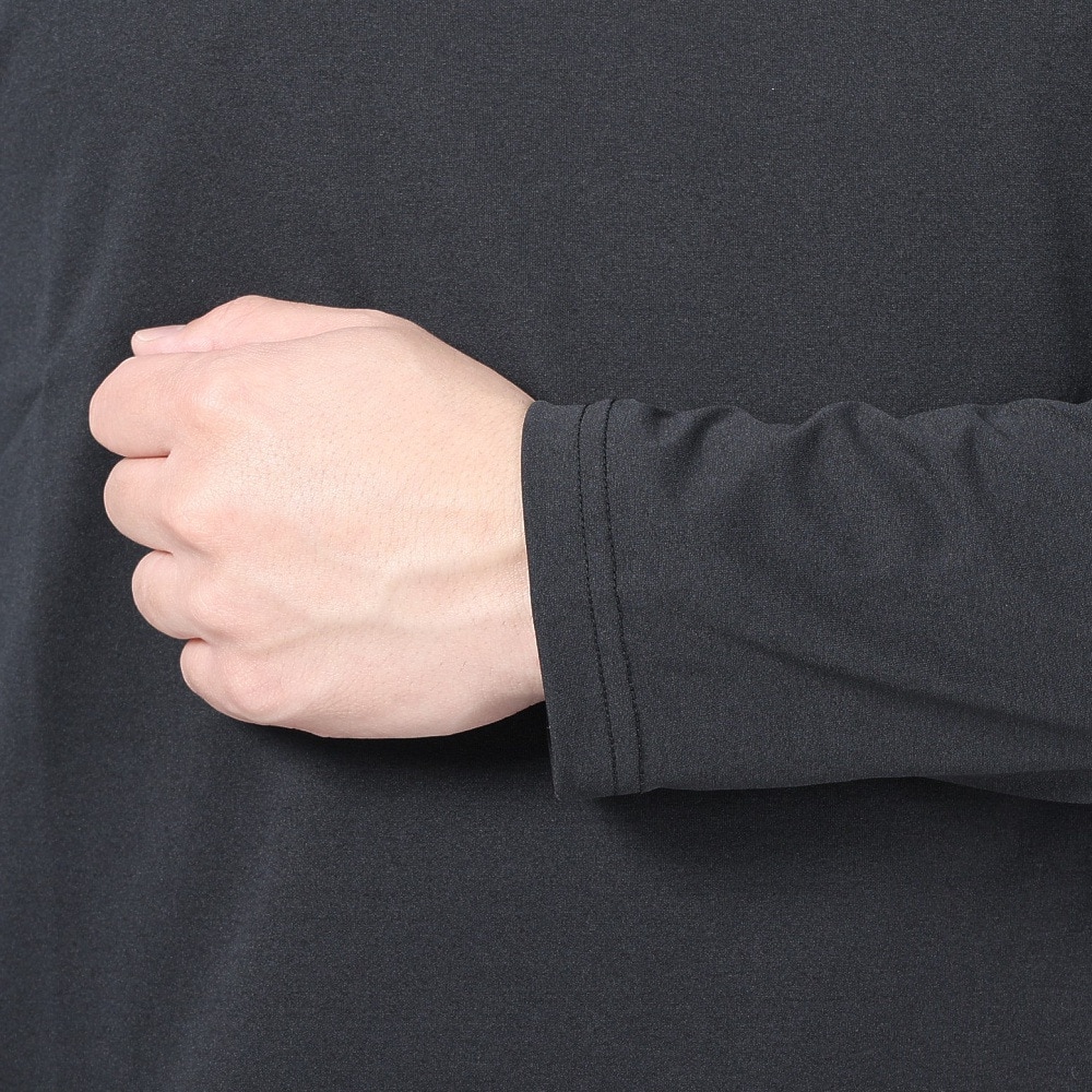 POLEWARDS（メンズ）長袖Tシャツ ロンT EXフレックス PW2PJB05 BLK ブラック 吸汗速乾 UVケア ストレッチ