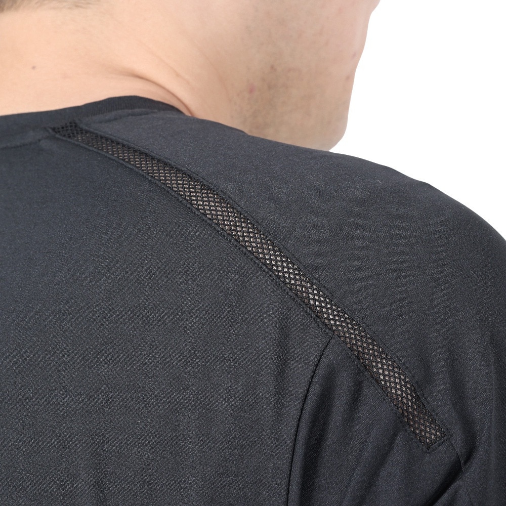 POLEWARDS（メンズ）長袖Tシャツ ロンT EXフレックス PW2PJB05 BLK ブラック 吸汗速乾 UVケア ストレッチ
