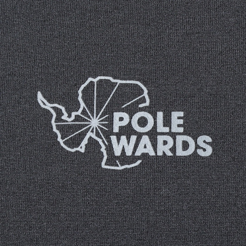 POLEWARDS（メンズ）長袖Tシャツ ロンT EXフレックス PW2PJB05 BLK ブラック 吸汗速乾 UVケア ストレッチ