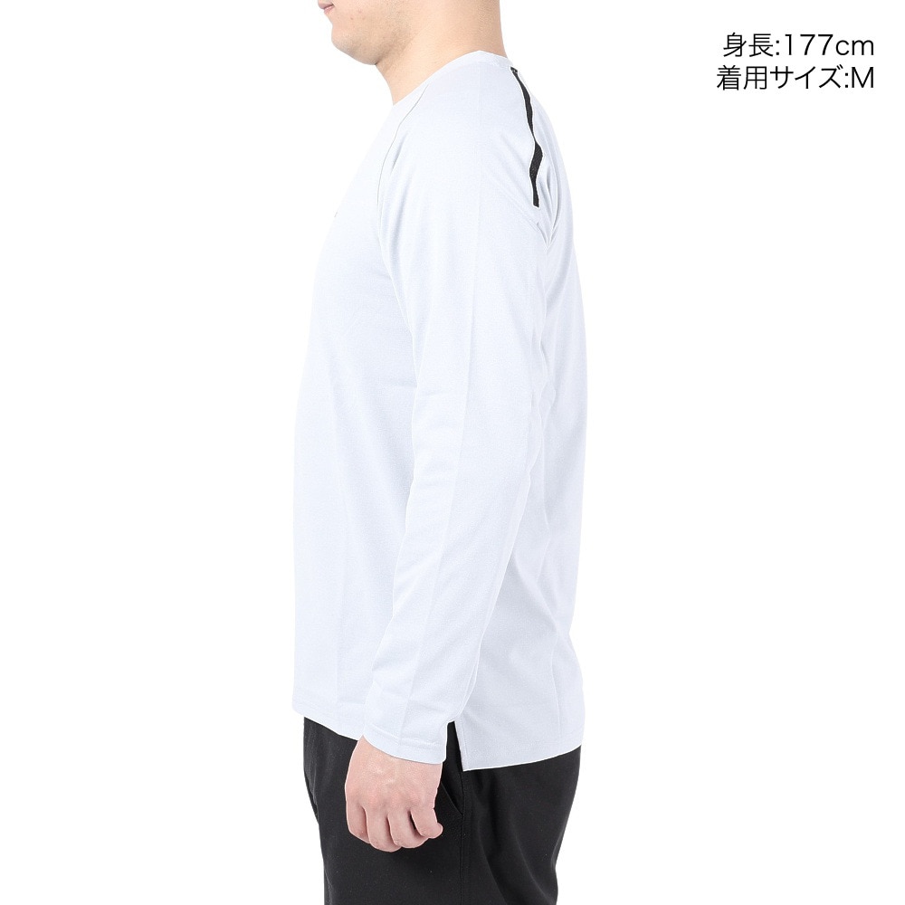 POLEWARDS（メンズ）長袖Tシャツ ロンT EXフレックス PW2PJB05 GRY グレー 吸汗速乾 UVケア ストレッチ