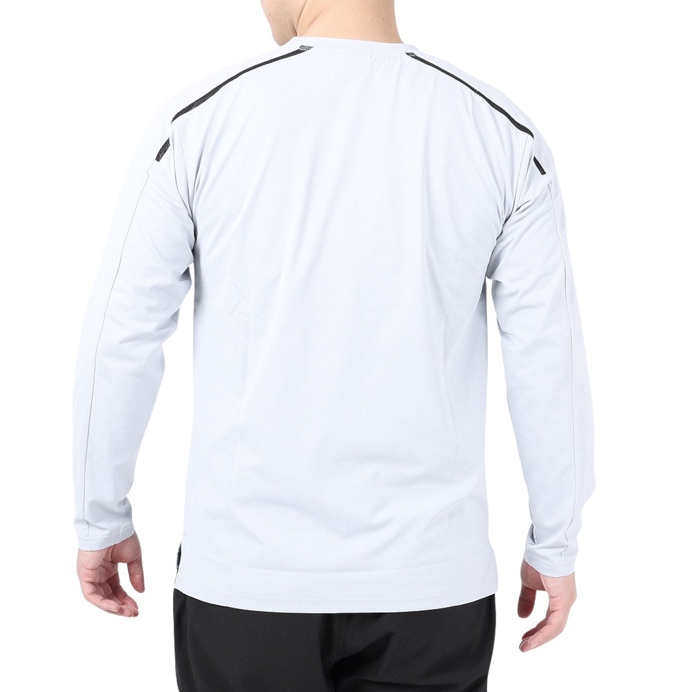 POLEWARDS（メンズ）長袖Tシャツ ロンT EXフレックス PW2PJB05 GRY グレー 吸汗速乾 UVケア ストレッチ