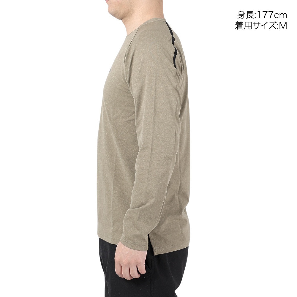 POLEWARDS（メンズ）長袖Tシャツ ロンT EXフレックス PW2PJB05 OLV オリーブ 吸汗速乾 UVケア ストレッチ