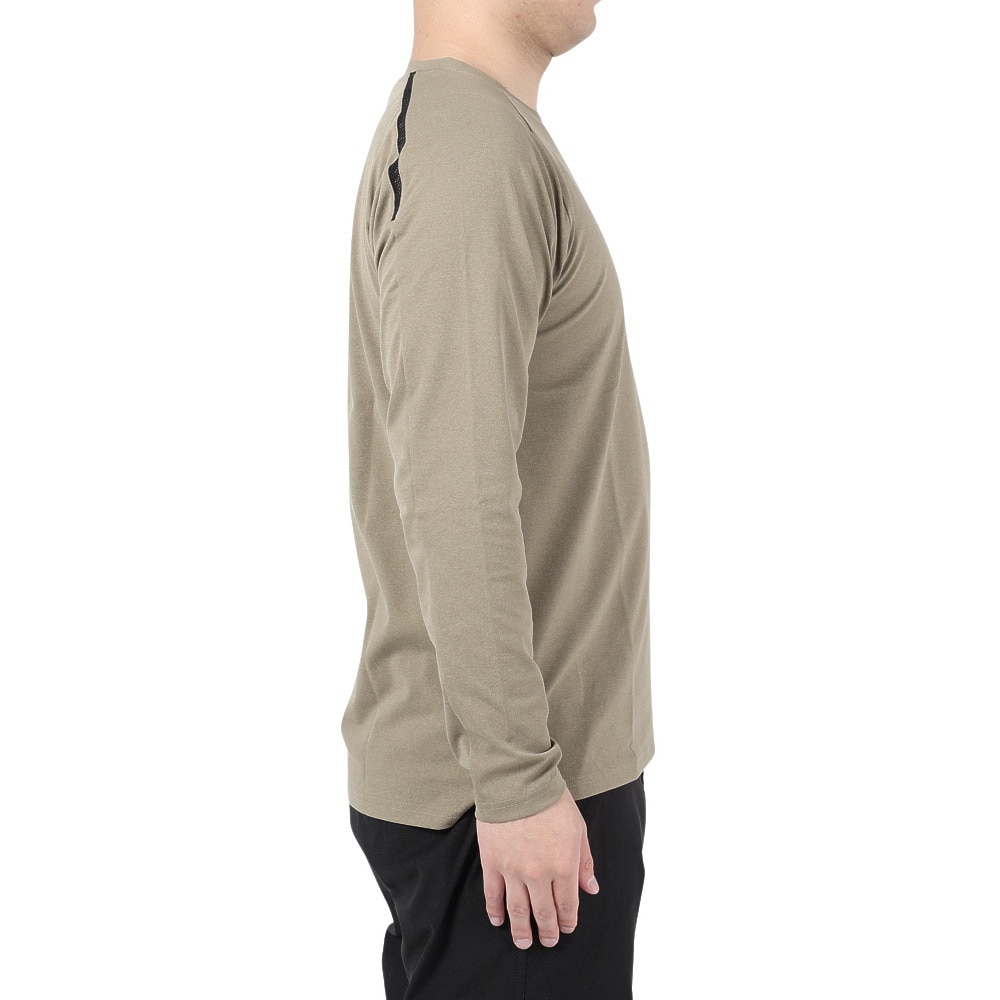 POLEWARDS（メンズ）長袖Tシャツ ロンT EXフレックス PW2PJB05 OLV オリーブ 吸汗速乾 UVケア ストレッチ