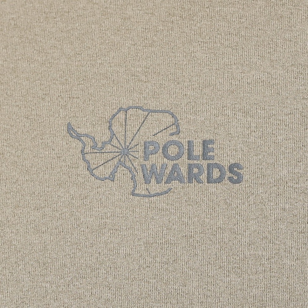 POLEWARDS（メンズ）長袖Tシャツ ロンT EXフレックス PW2PJB05 OLV オリーブ 吸汗速乾 UVケア ストレッチ