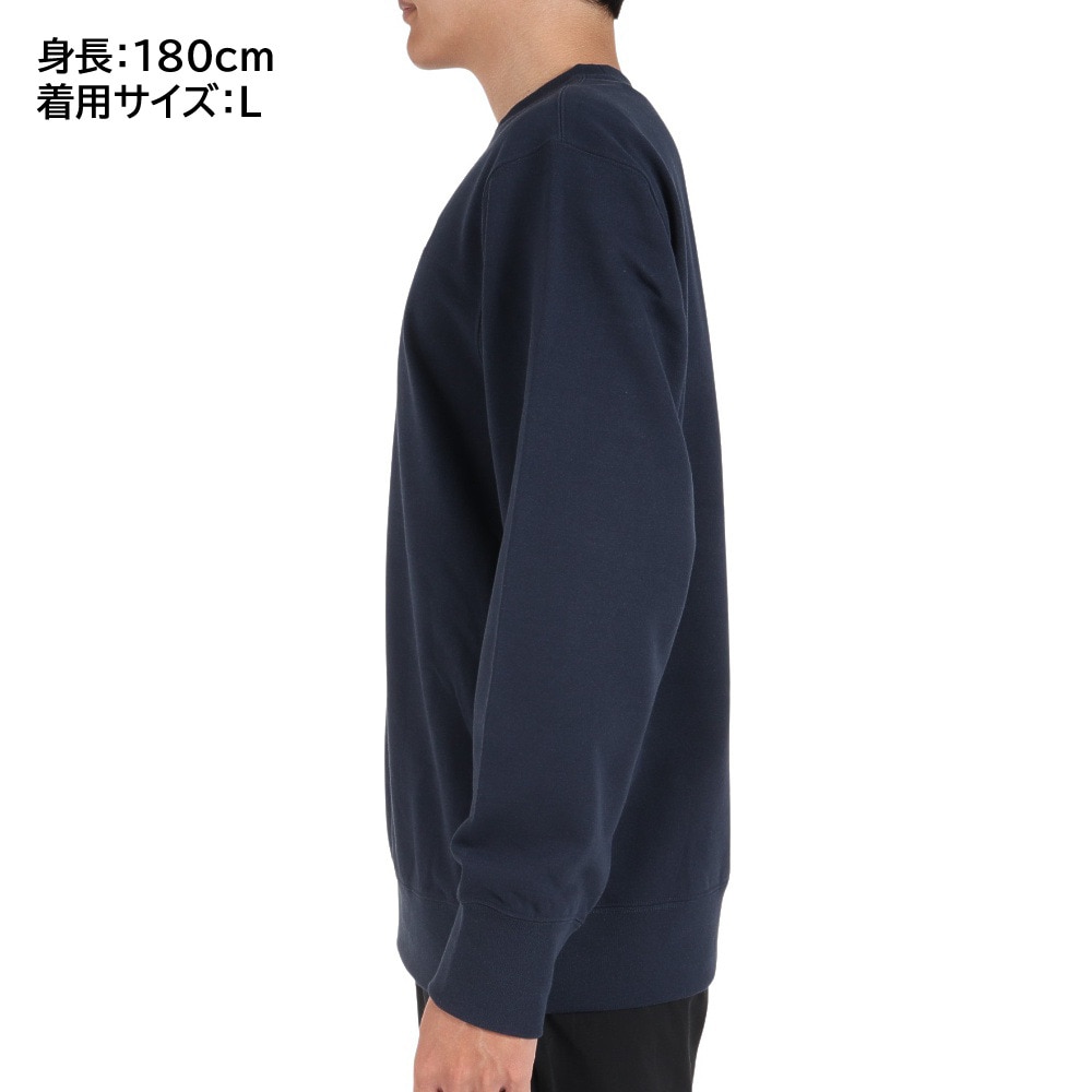 ノースフェイス（THE NORTH FACE）（メンズ）トレーナー スウェット ロゴ 長袖クルースウェット 62335X UN ネイビー