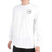 ノースフェイス（THE NORTH FACE）（メンズ）長袖Tシャツ ロンT シンプル ロゴ NT82336X W ホワイト