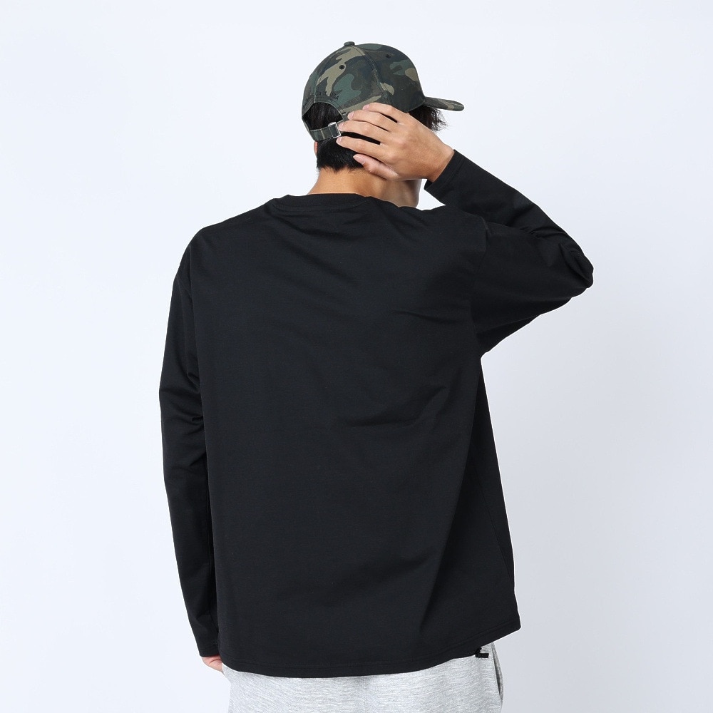 ザ・ノース・フェイス（THE NORTH FACE）（メンズ）速乾 UVケア 長袖Tシャツ ロンT ロングスリーブ エアリーリラックスTシャツ NT62345 K ブラック 防シワ