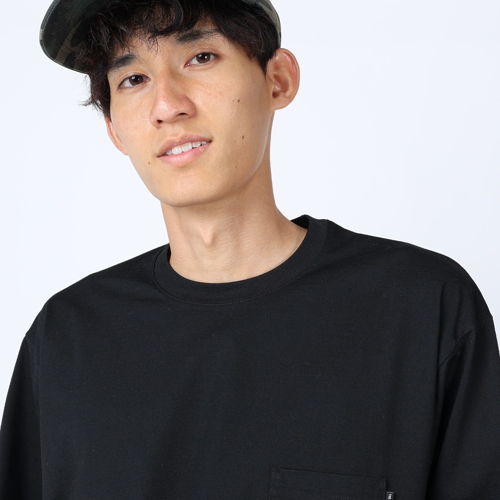 ノースフェイス（THE NORTH FACE）（メンズ）長袖Tシャツ ロンT ロングスリーブ エアリーリラックスＴシャツ NT62345 K ブラック