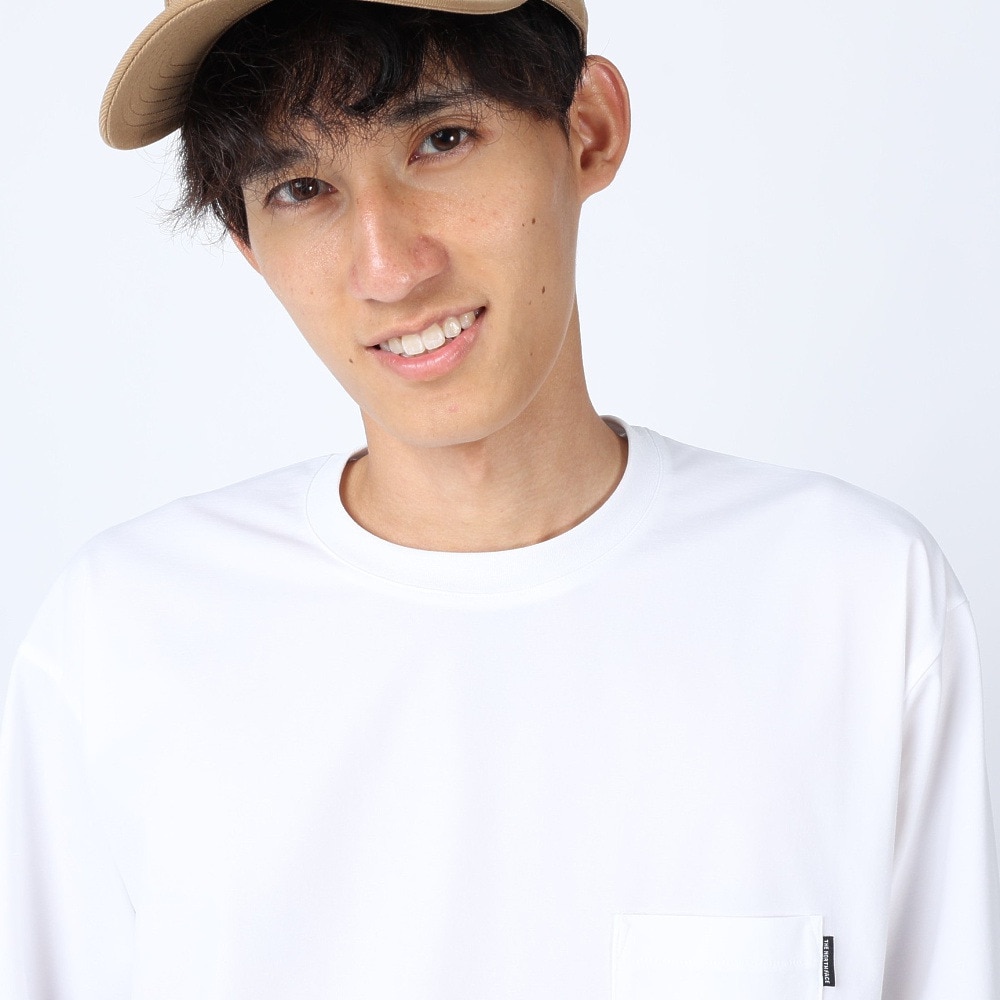 ザ・ノース・フェイス（THE NORTH FACE）（メンズ）速乾 UVケア 長袖Tシャツ ロンT ロングスリーブ エアリーリラックスTシャツ NT62345 W ホワイト 防シワ