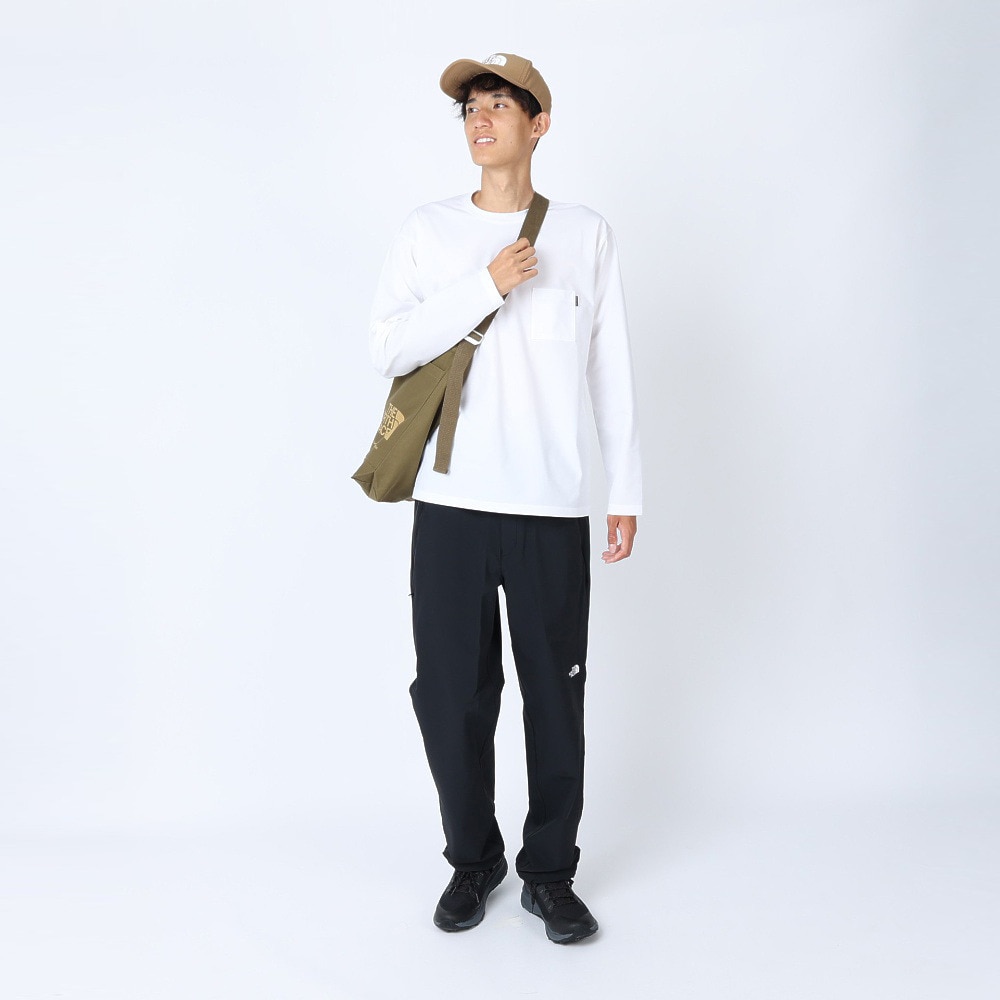 ザ・ノース・フェイス（THE NORTH FACE）（メンズ）速乾 UVケア 長袖Tシャツ ロンT ロングスリーブ エアリーリラックスTシャツ NT62345 W ホワイト 防シワ
