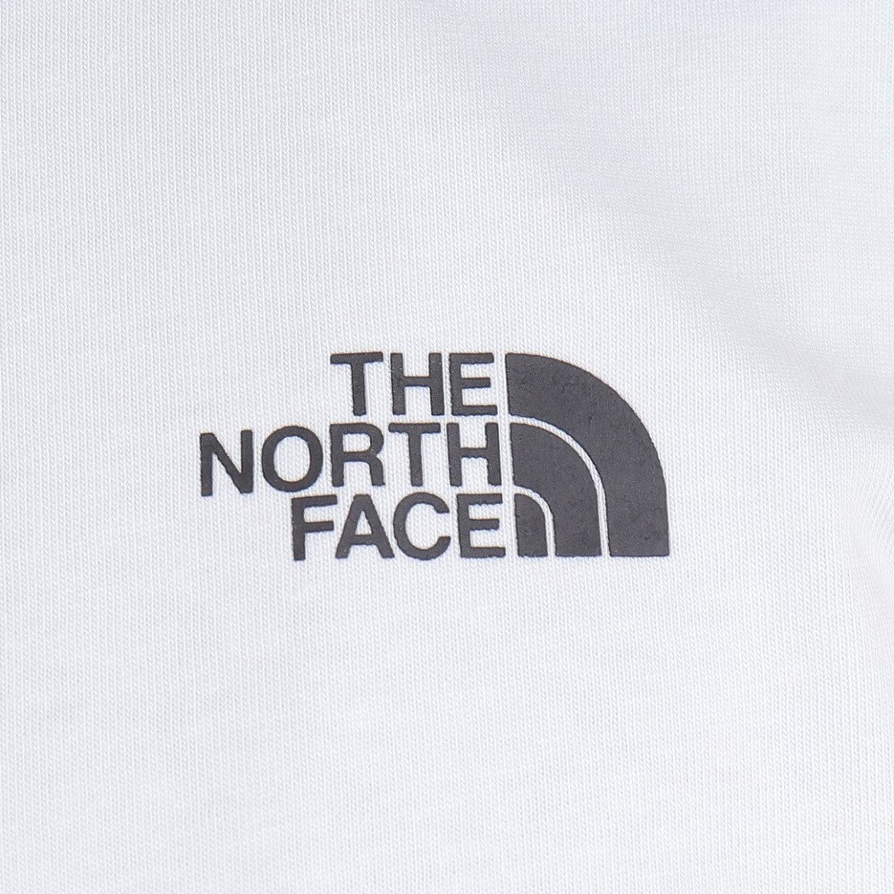 ノースフェイス（THE NORTH FACE）（メンズ）長袖Tシャツ ロンT BACK SQUARE LOGO バックスクエアロゴ NT82333 W ホワイト
