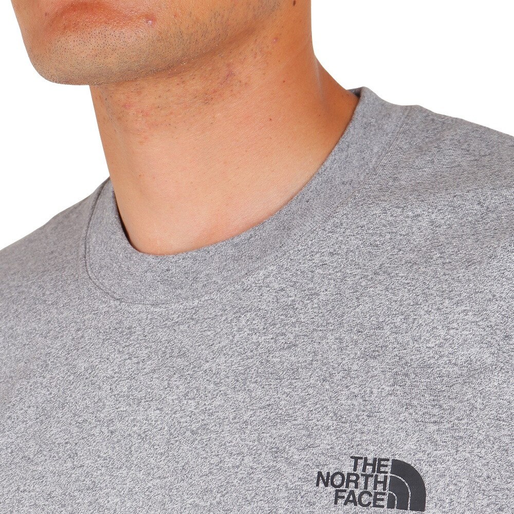ノースフェイス（THE NORTH FACE）（メンズ）長袖Tシャツ ロンT BACK SQUARE LOGO バックスクエアロゴ NT82333 Z グレー