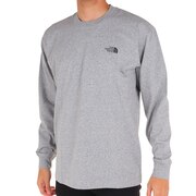 ノースフェイス(THE NORTH FACE)(メンズ)長袖Tシャツ ロンT BACK SQUARE LOGO バックスクエアロゴ NT82333 Z グレー