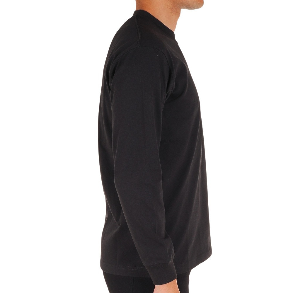 ノースフェイス（THE NORTH FACE）（メンズ）長袖Tシャツ ロンT SQUARE LOGO スクエアロゴ NT82334 K ブラック