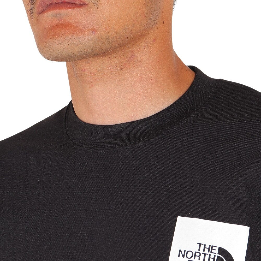 ノースフェイス（THE NORTH FACE）（メンズ）長袖Tシャツ ロンT SQUARE LOGO スクエアロゴ NT82334 K ブラック